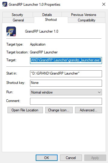 Grand Role Play Launcher