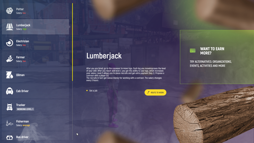 Lumberjack in GTA 5RP