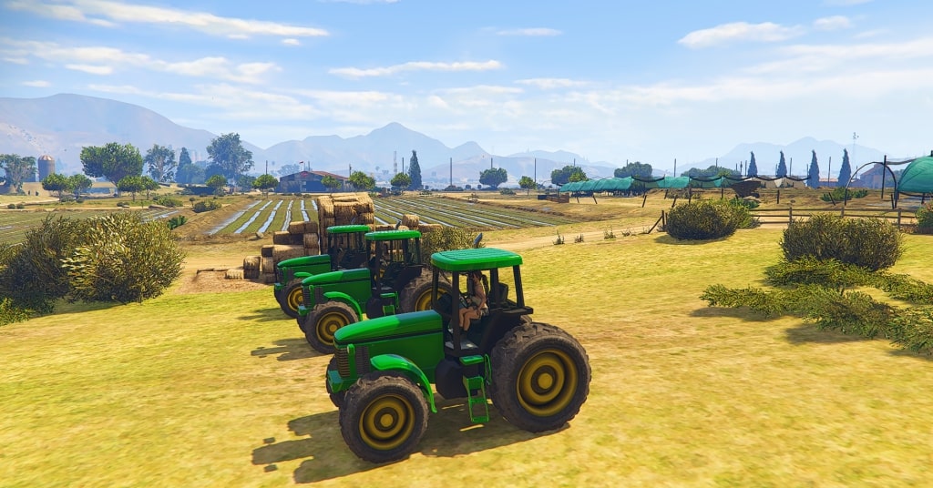 Tractors on the Farm in GTA 5 RP