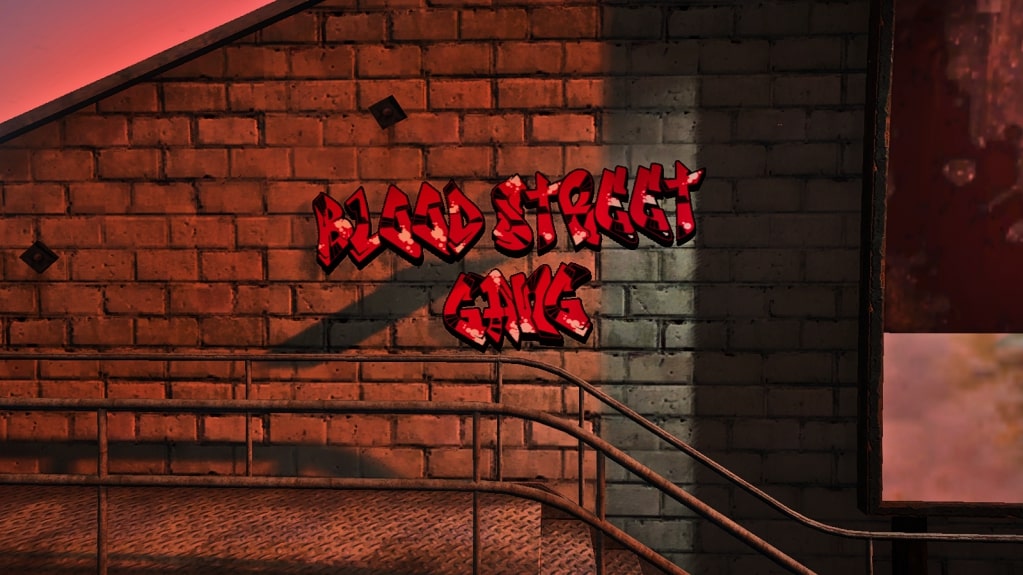 graffiti from the Blods Gang