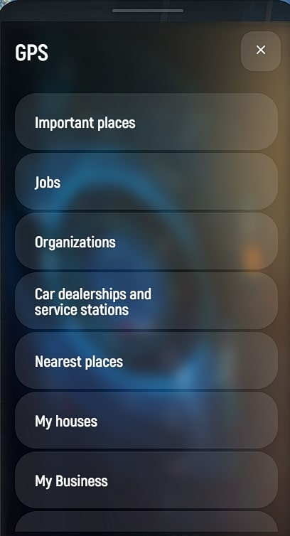 Search for an organization using GPS