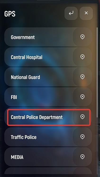 Central Police: How to find using GPS 2