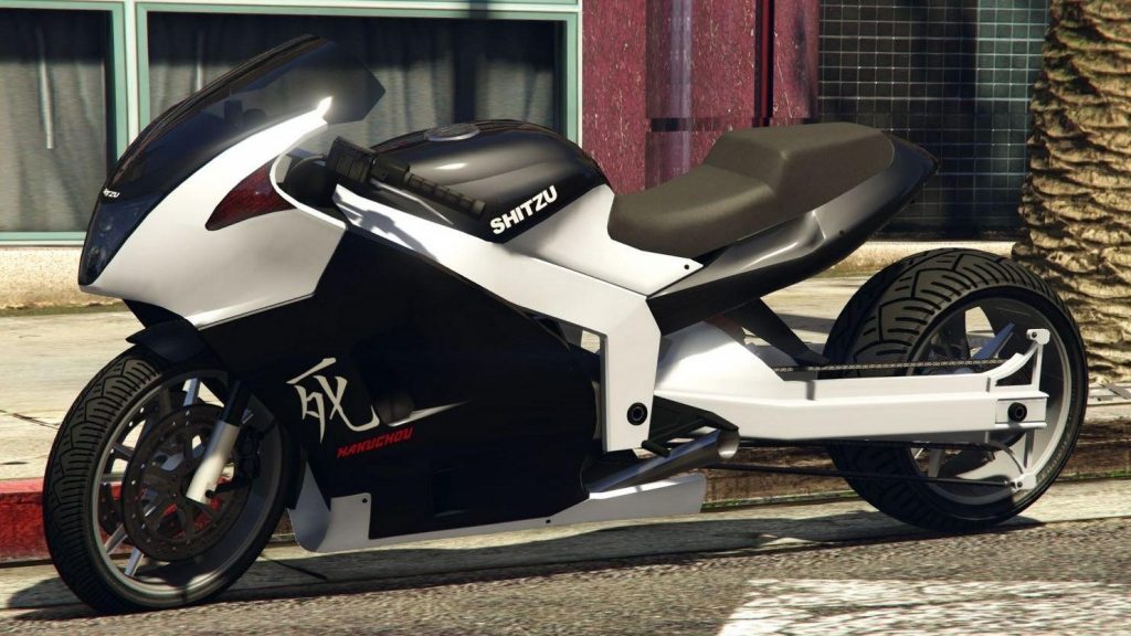 Fastest bikes in GTA 5: Shitzu Hakuchou Drag Bike.